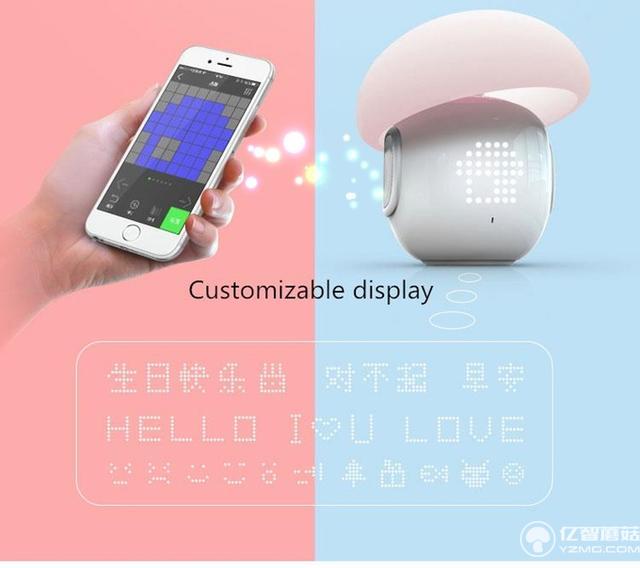 能顯示情緒的智能LED燈 還可以“兼職”揚(yáng)聲器和鬧鐘哦