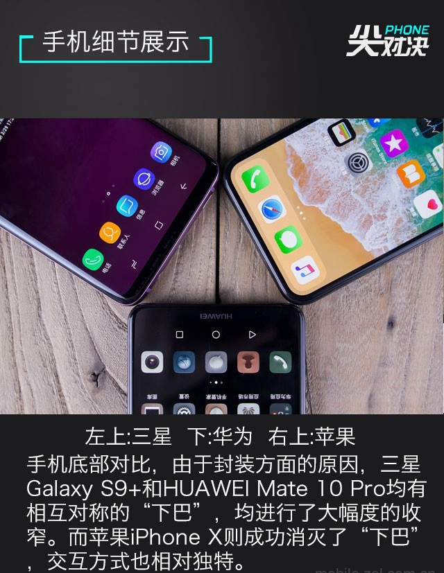 三星S9+、華為Mate10 Pro、iPhone X對比評測 頂級旗艦對決